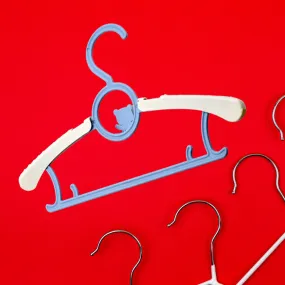 7874 Large Dress Hanger Plastic Adjustable Child, Plastic Hangers Space Saving Lightweight Hangers, for Clothes, Coat, Shirt, Closet Cloth Hangers Ideal (5pc)