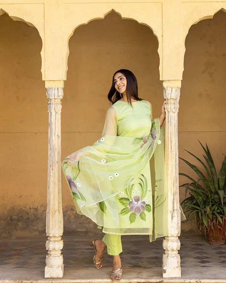 Aarohi Handpainted Suit Set