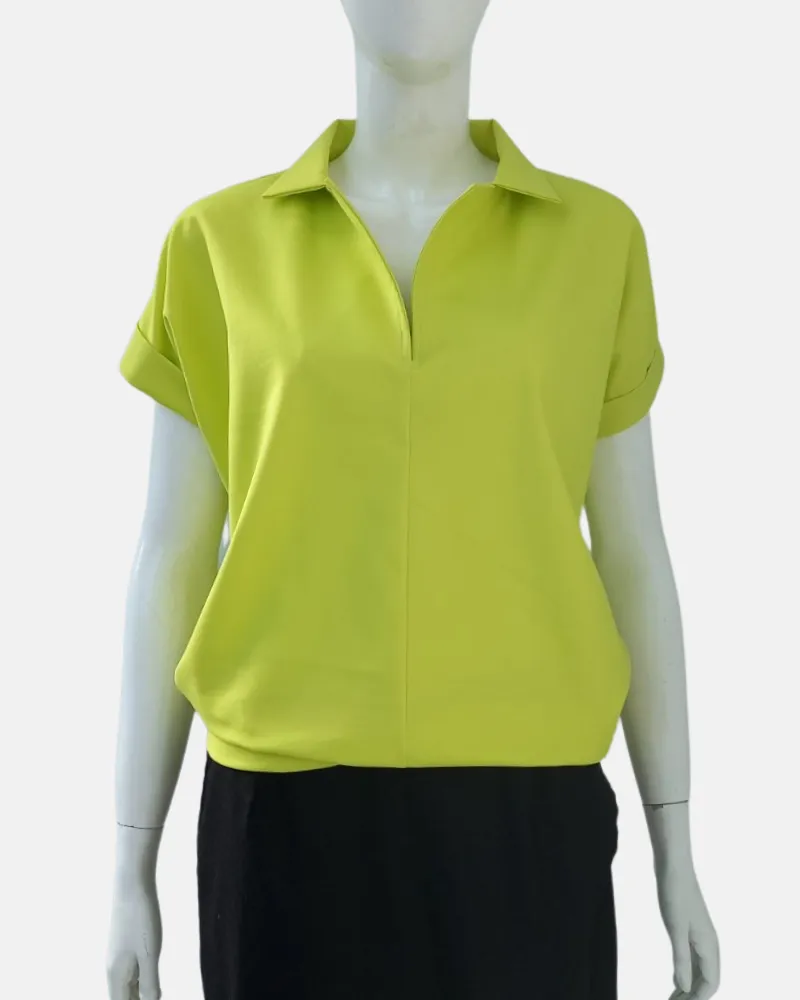 Blair Collared Neckline Cotton Top