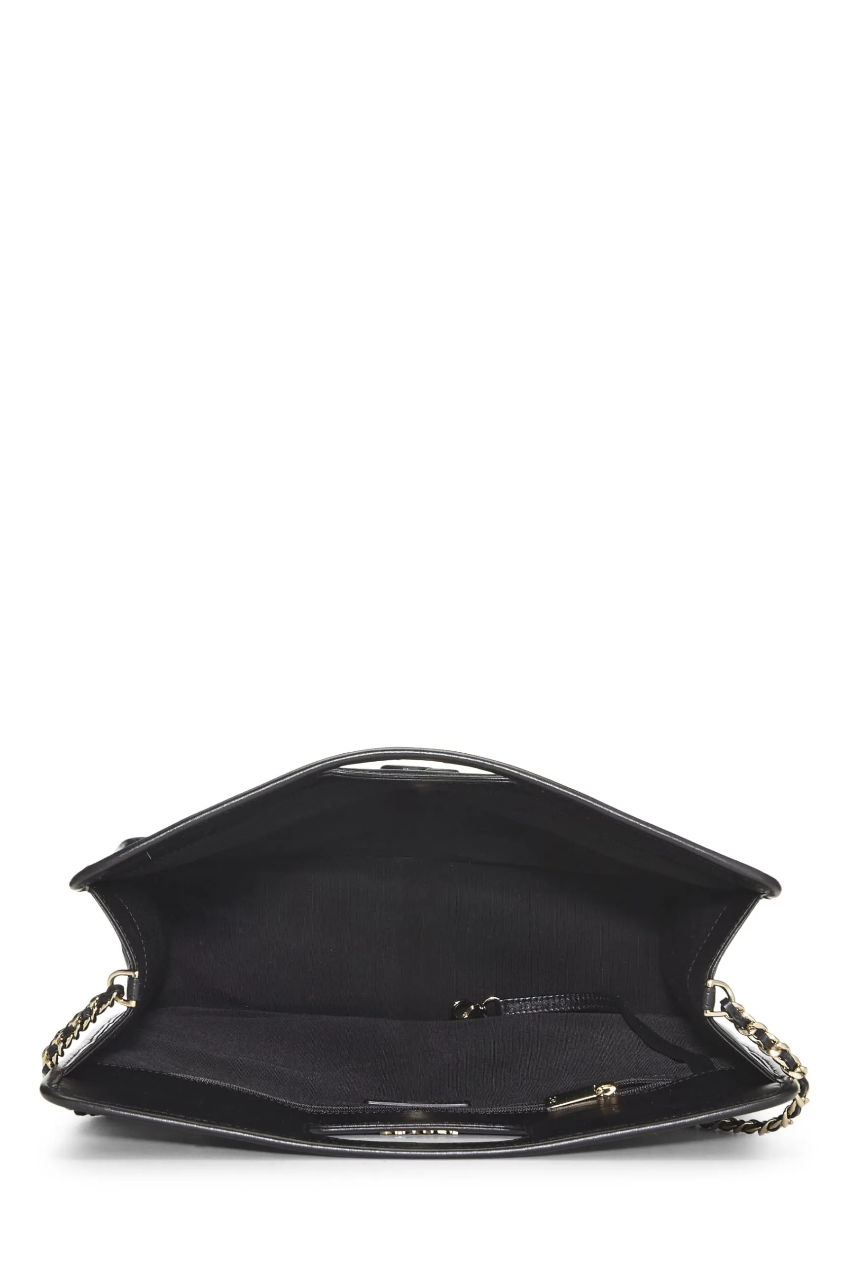 Chanel,  Black Calfskin Charms Shopping Bag Large, Black