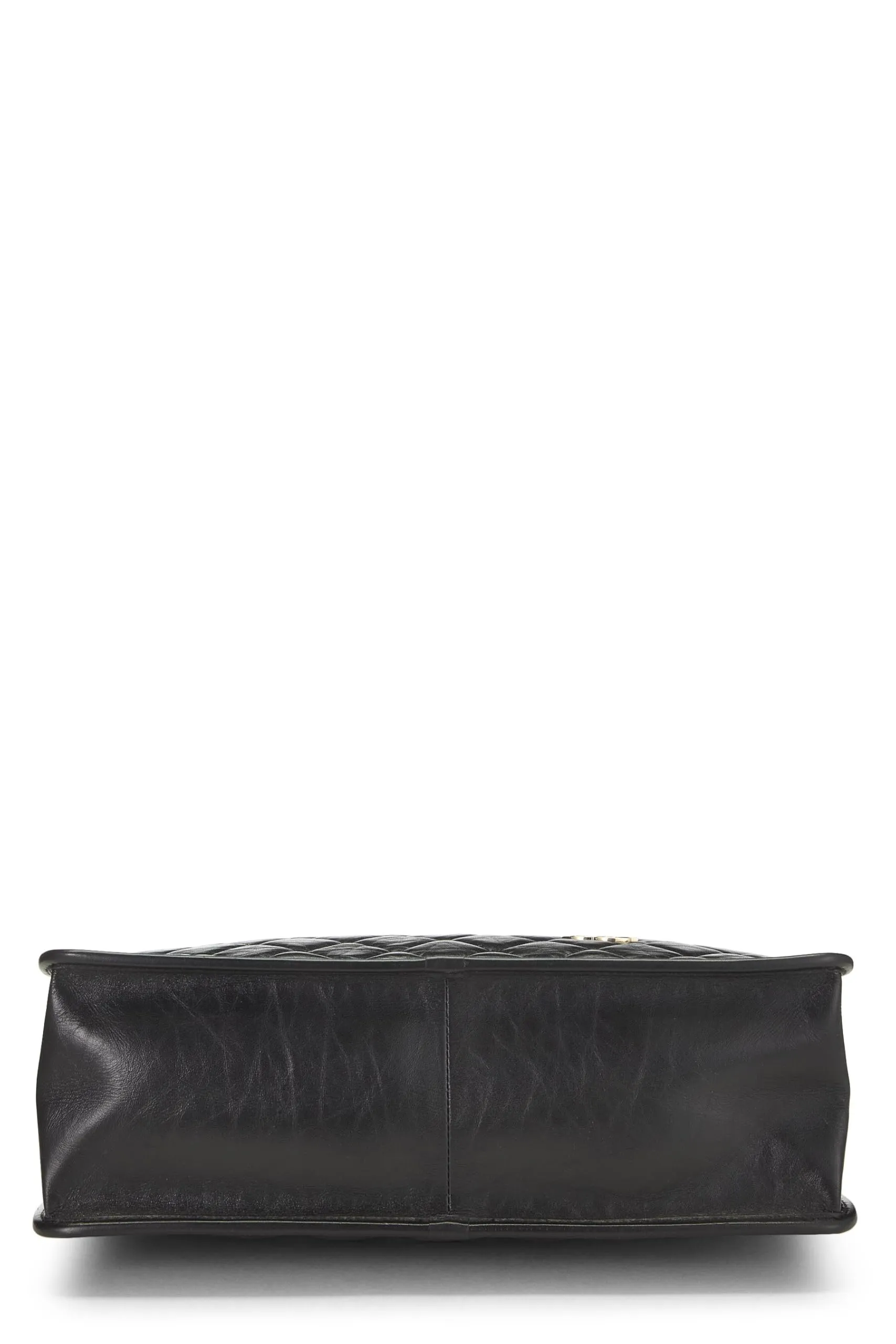 Chanel,  Black Calfskin Charms Shopping Bag Large, Black