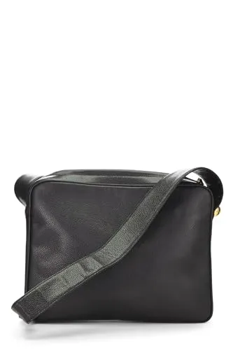 Chanel,  Black Caviar 3 'CC' Shoulder Bag, Black