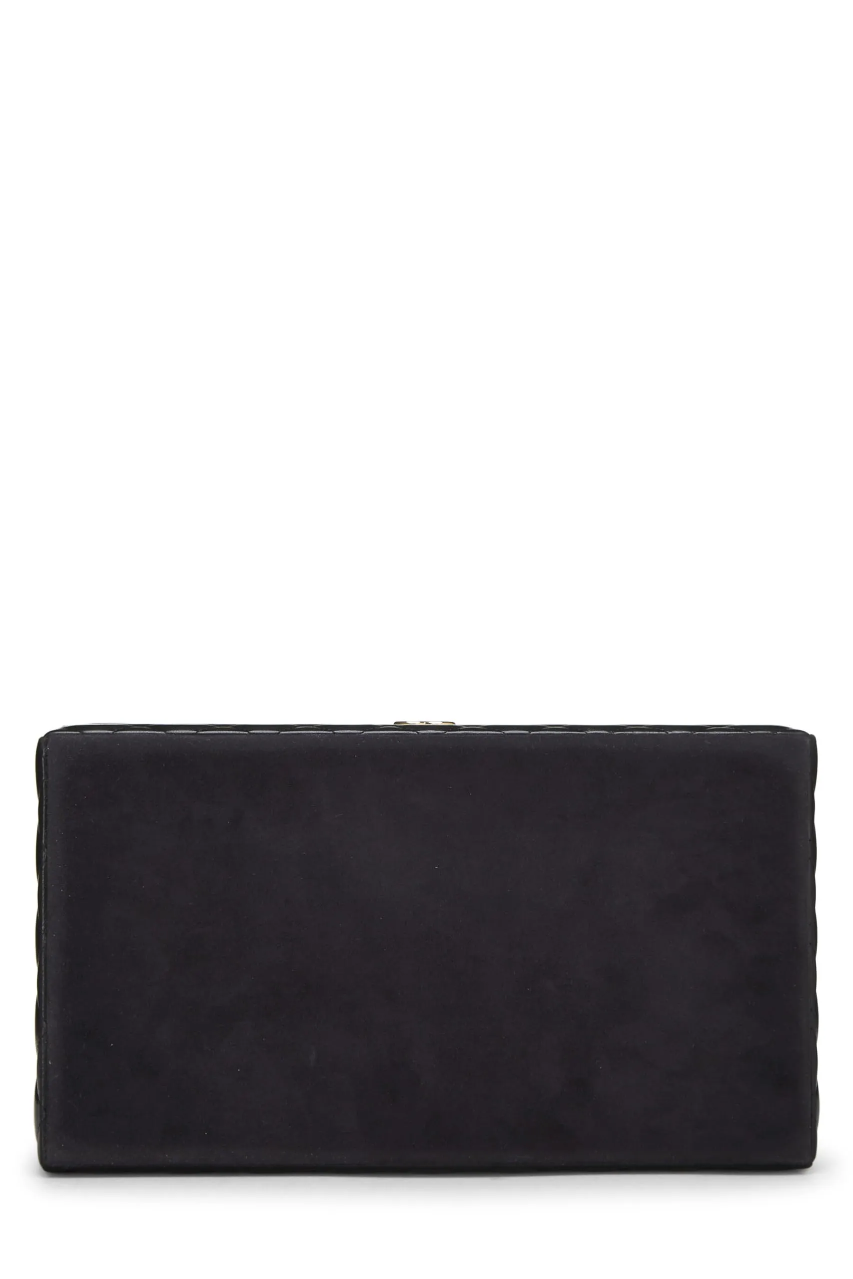 Chanel,  Black Lambskin Jewelry Case Large, Black