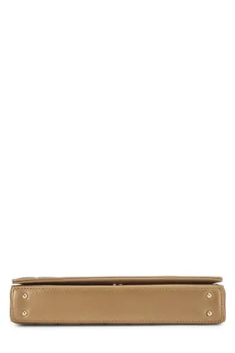 Chanel,  Gold Leather Chocolate Bar Shoulder Bag Medium, Gold