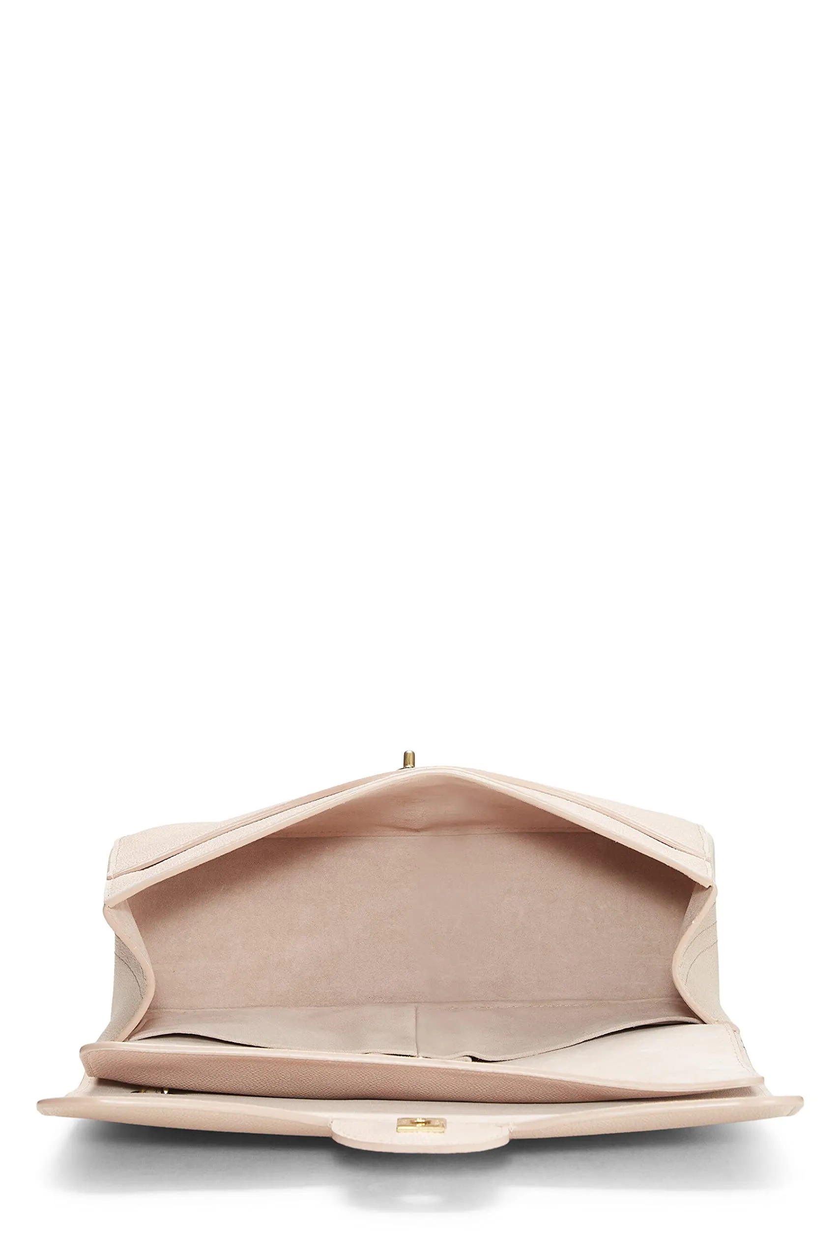 Chanel,  Pink Caviar Pure Double Flap Jumbo, Pink