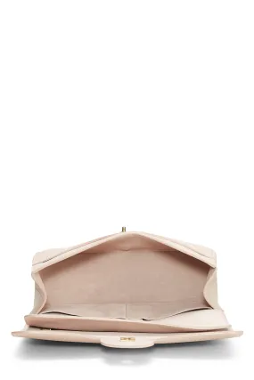 Chanel,  Pink Caviar Pure Double Flap Jumbo, Pink
