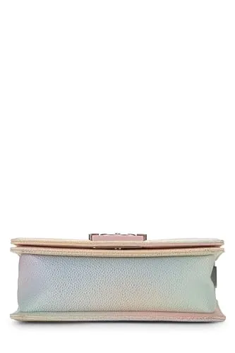 Chanel,  Rainbow Quilted Caviar Boy Bag Small, Multi