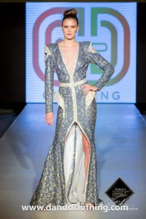 D&D Red Carpet Blue Shiny Dress