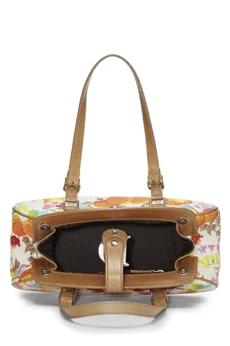 Dior,  Multicolor Floral Canvas Handbag, Multi