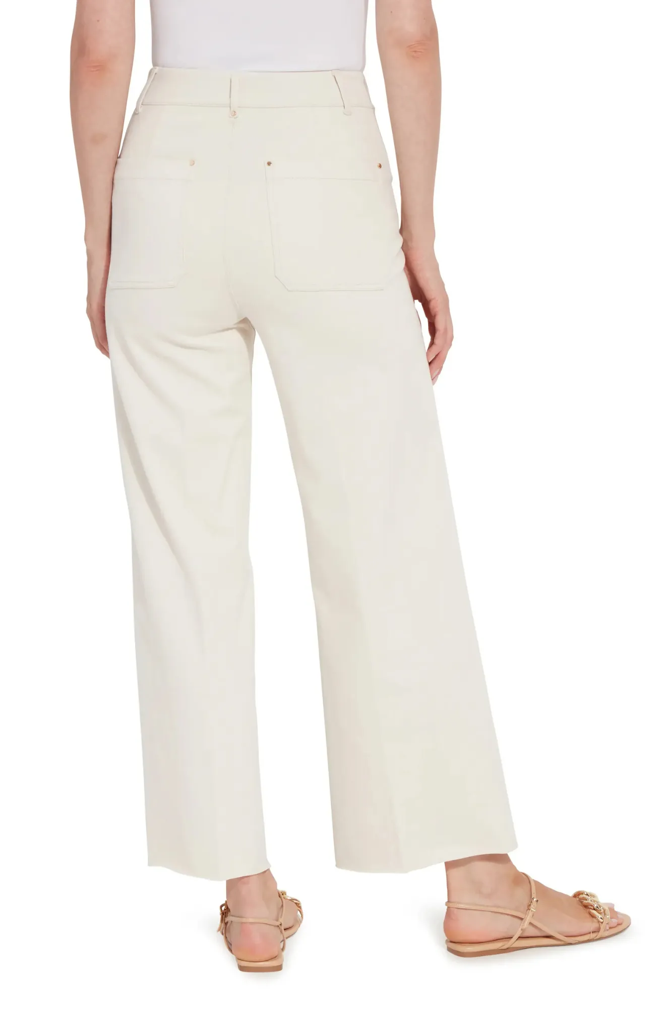Erin Wide Leg Denim Oat