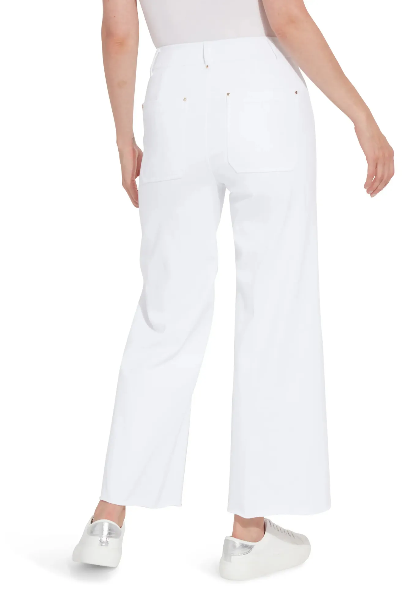 Erin Wide Leg Denim White