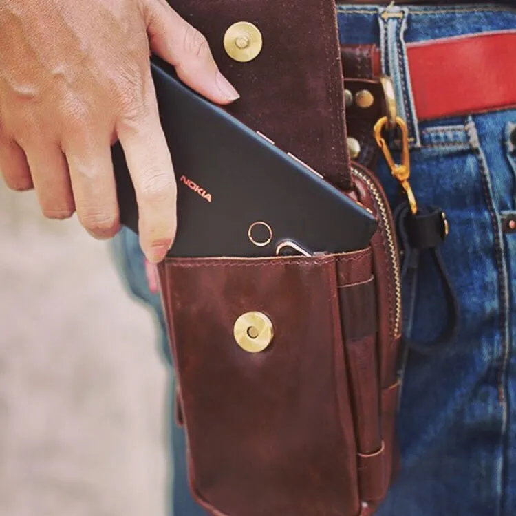 Leather Waist Pack Harley style YG5007