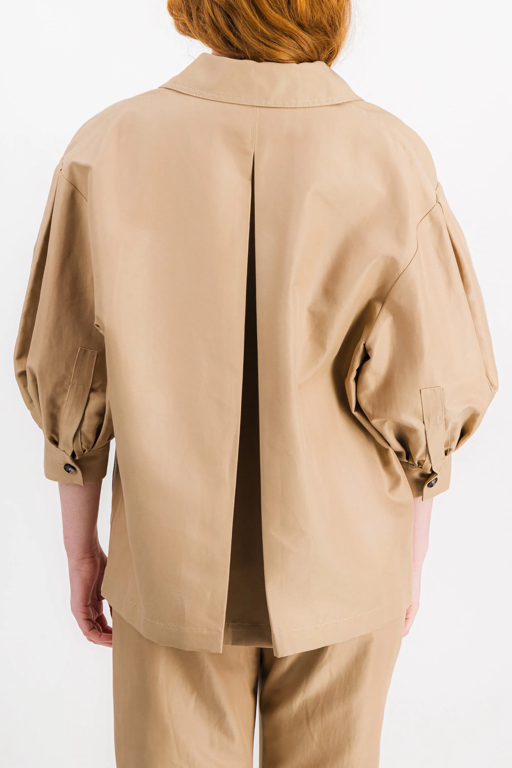 Loose wool jacket