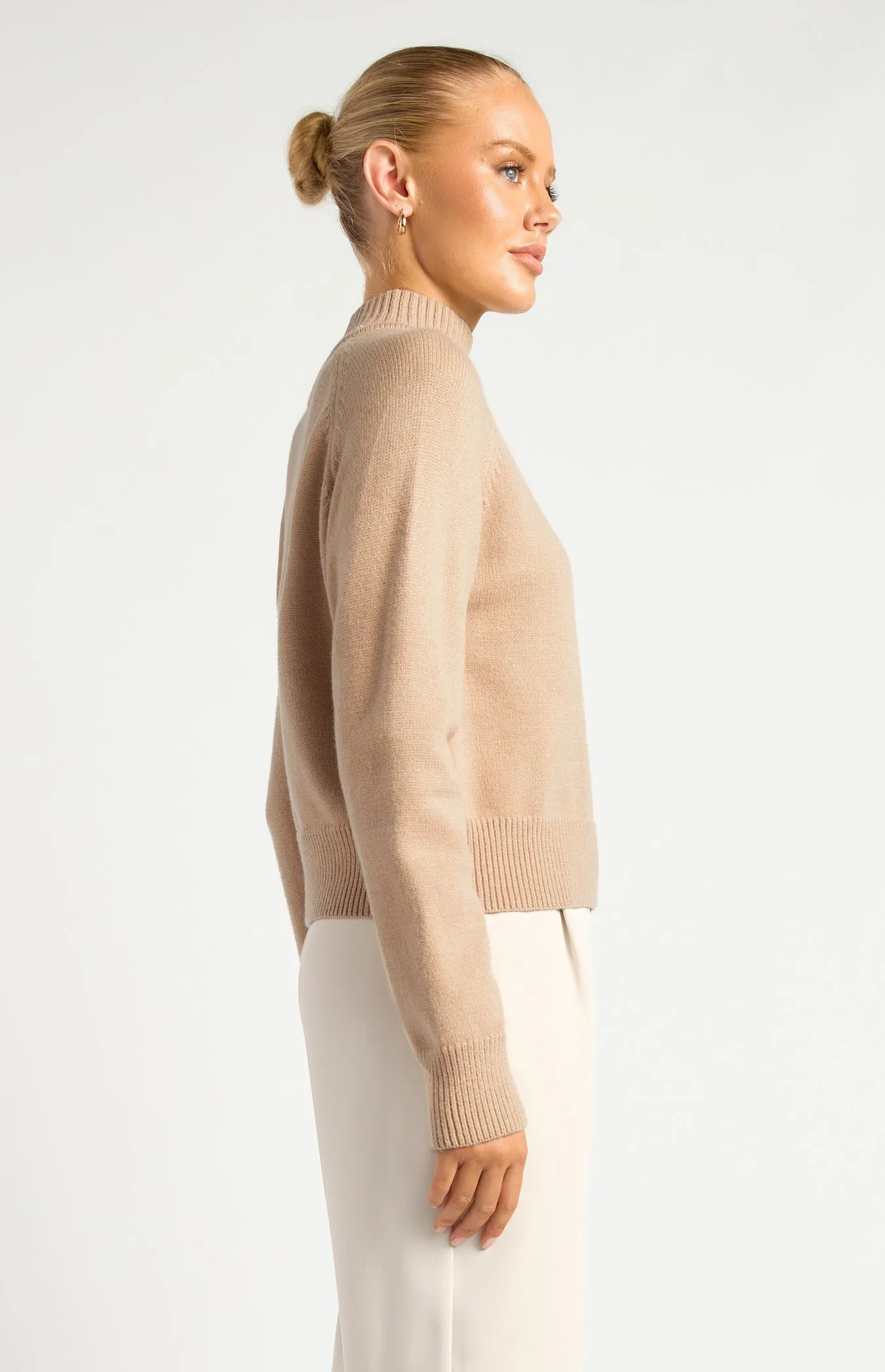 Maxwell Knit Jumper - Latte