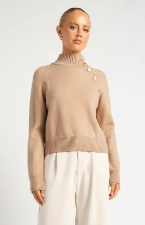 Maxwell Knit Jumper - Latte