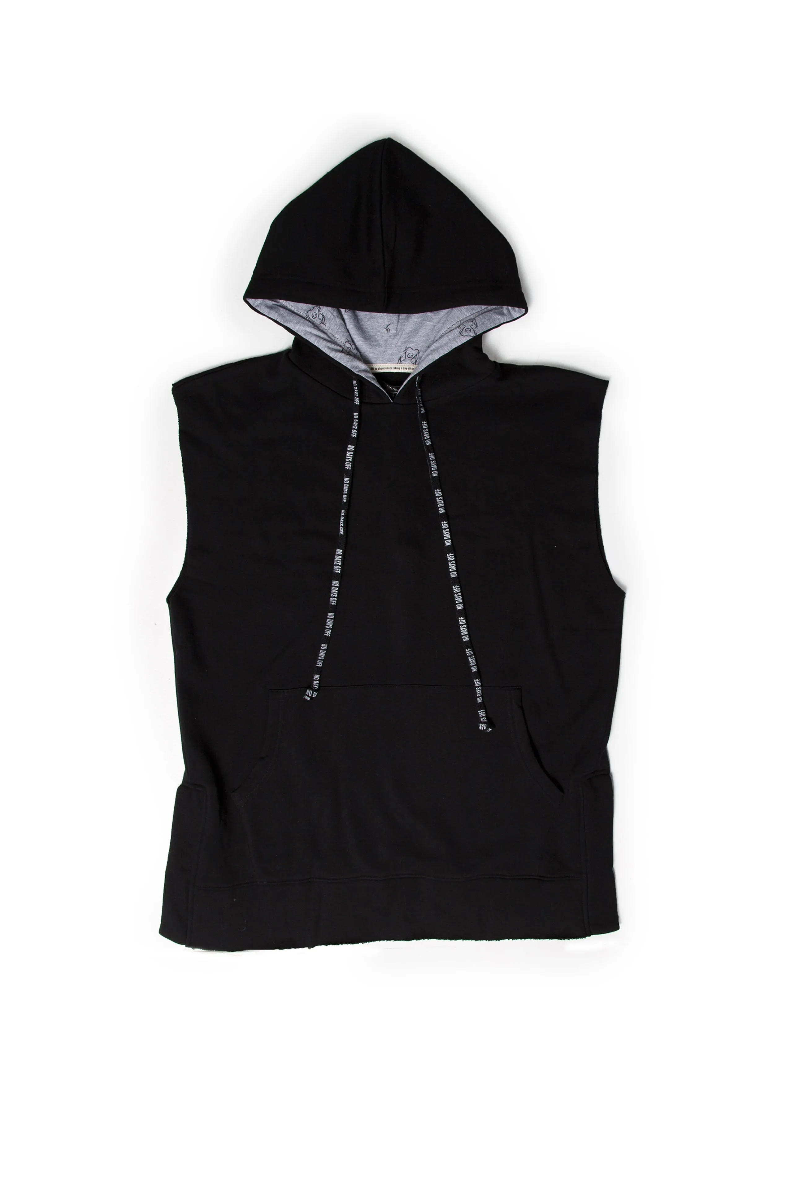 MEN'S SLEEVELESS LIGHTWEIGHT FLEECE HOODIE