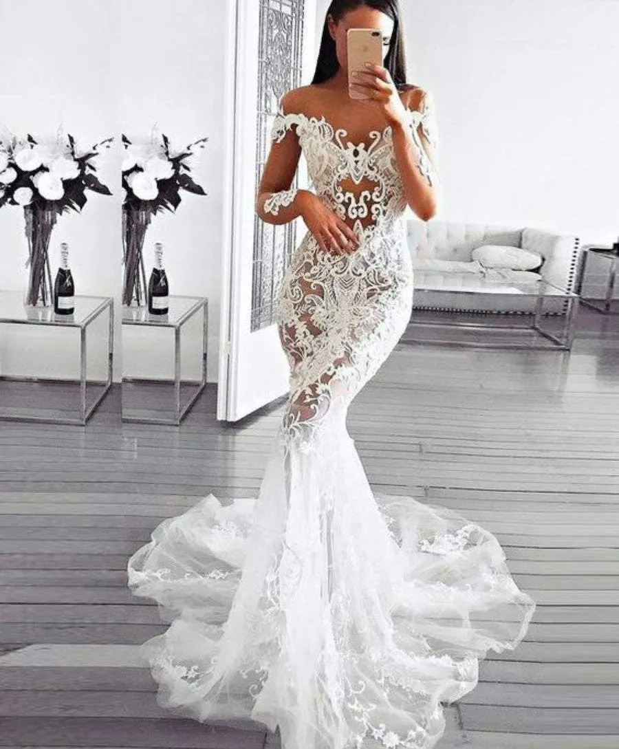 Mermaid Wedding Gown With Lace