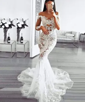 Mermaid Wedding Gown With Lace