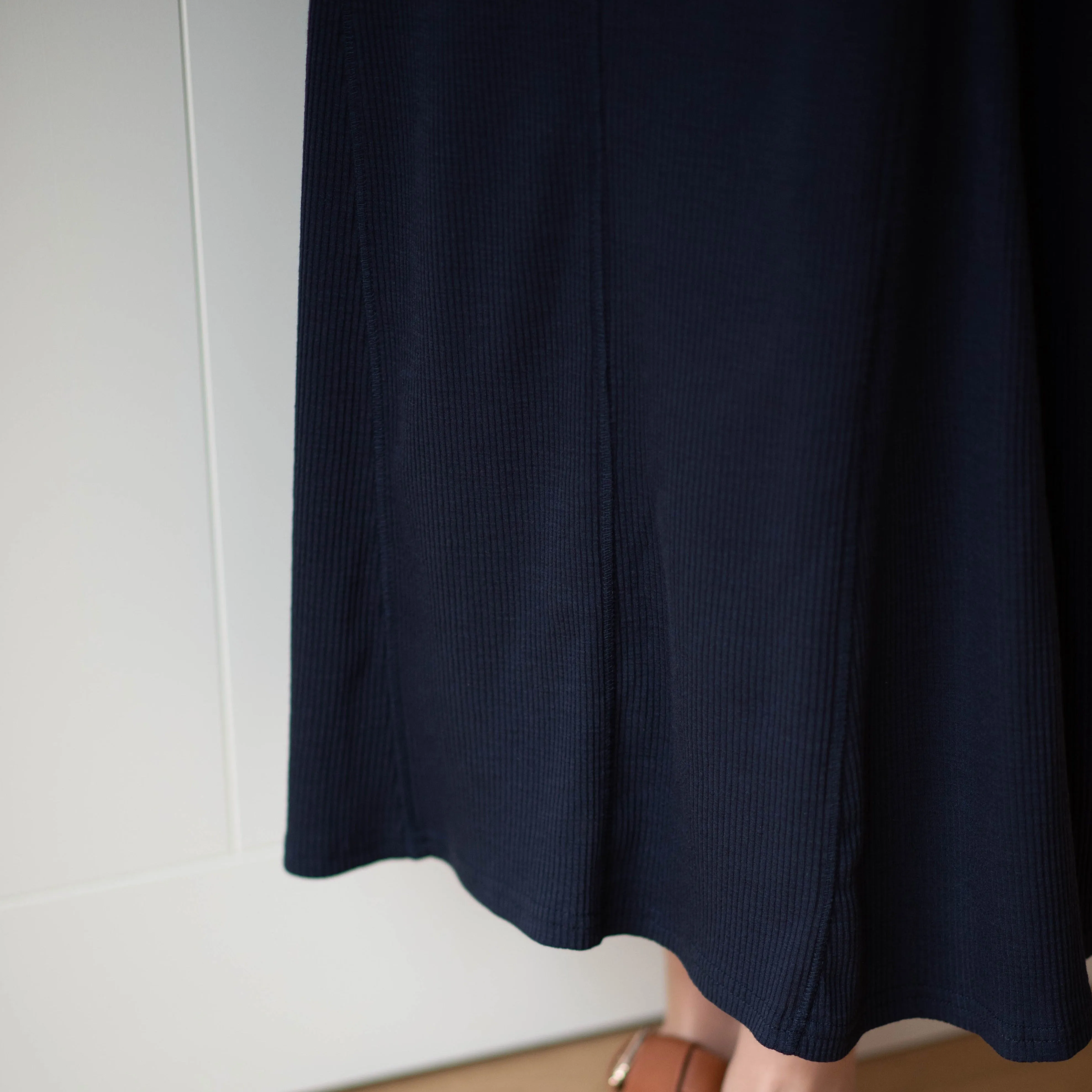 Relaxed Rib Maxi | Navy [Final Sale]