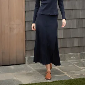 Relaxed Rib Maxi | Navy [Final Sale]
