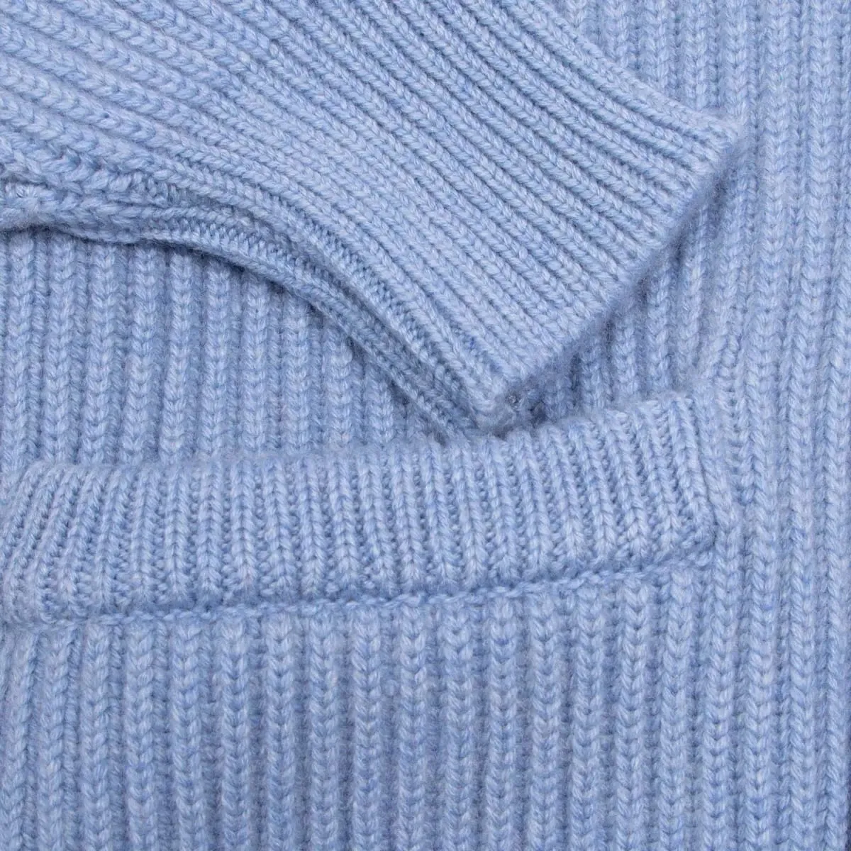 Suez Blue Colonial 8ply Cashmere Shawl Cardigan