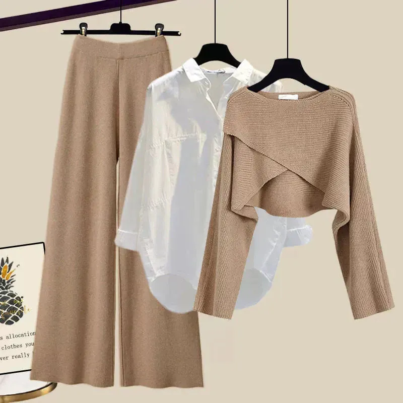 Tina - Comfortable Three-Piece Set with Long Sleeves