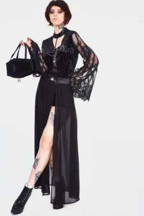 Vamped Chiffon Coordinate Skirt